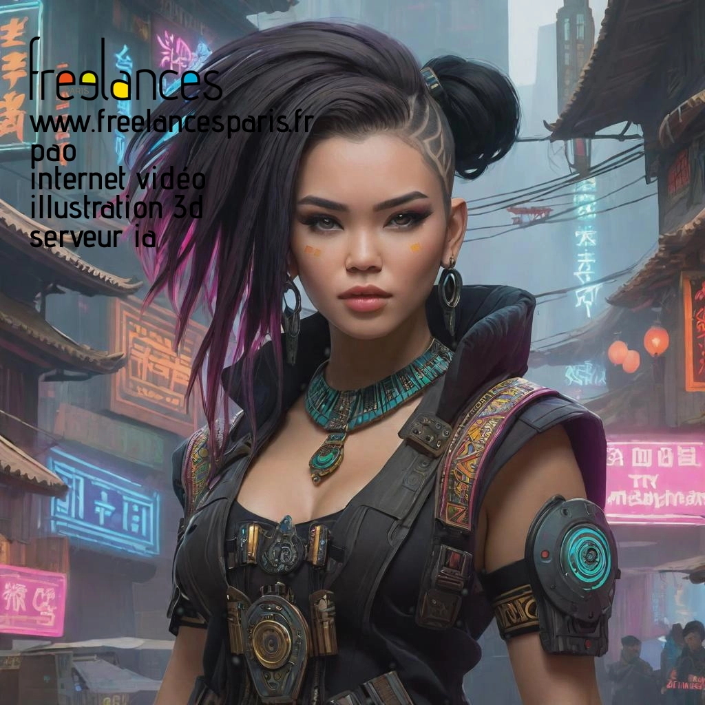 Pao mise en page internet vidéo illustration 3d serveur IA générative AI freelance paris studio de création magazines pily22d0